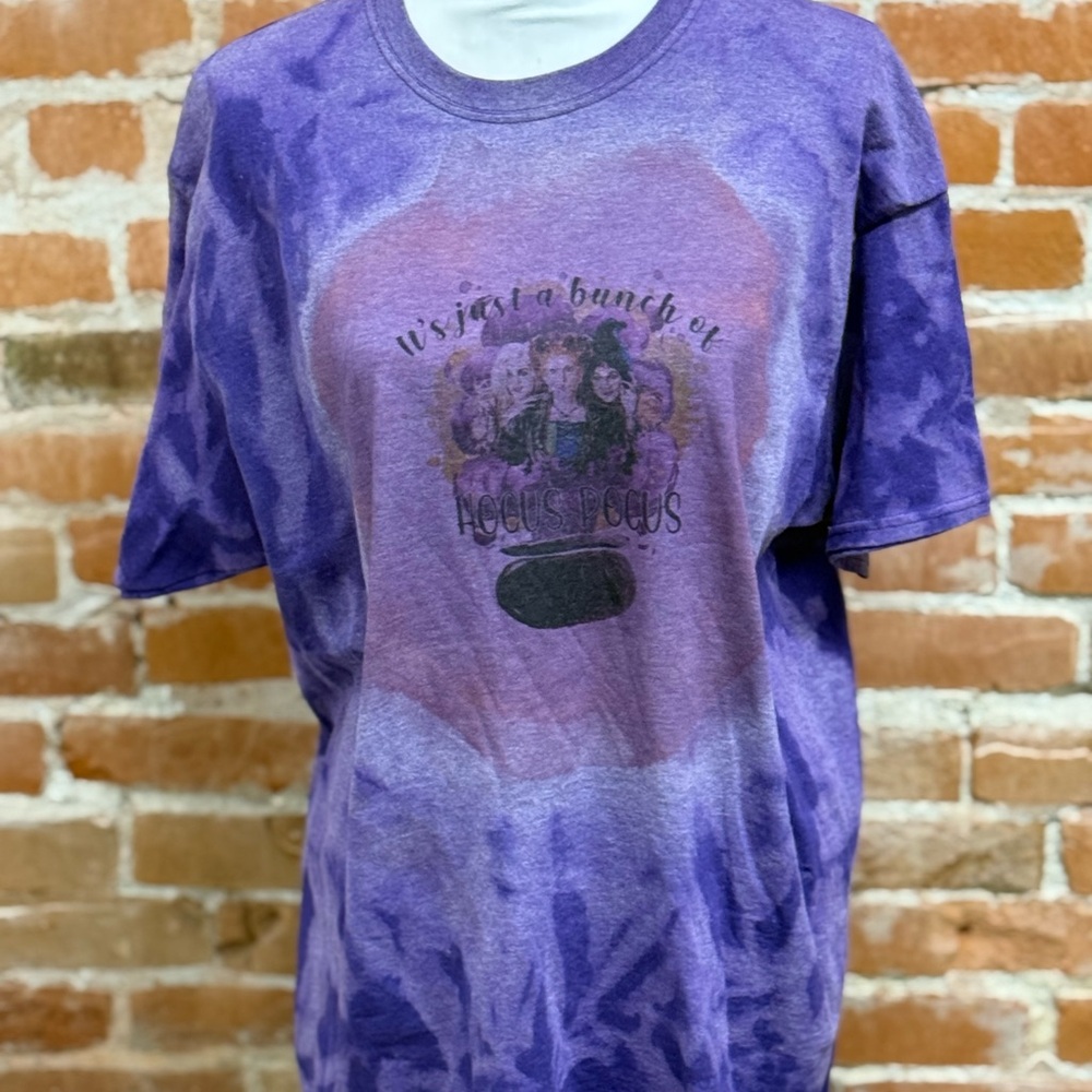 Tie-Dye Purple Graphic Tee - Hocus Pocus
